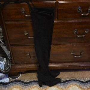 Forever Collectibles Black Over-the-Knee Boots